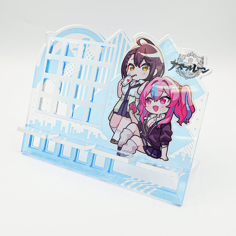 【在庫品】ふもコレ×アズールレーン アクリルキーボードスタンド ブレマートン＆ボルチモアモデル