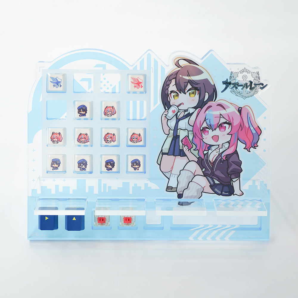 【在庫品】ふもコレ×アズールレーン アクリルキーボードスタンド ブレマートン＆ボルチモアモデル