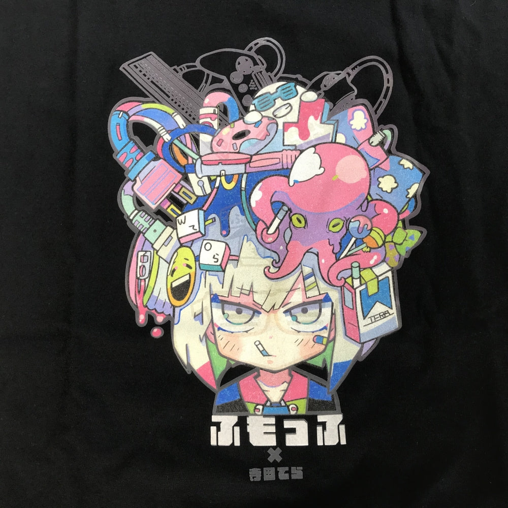 ふもコレ T-shirt 寺田てら Black