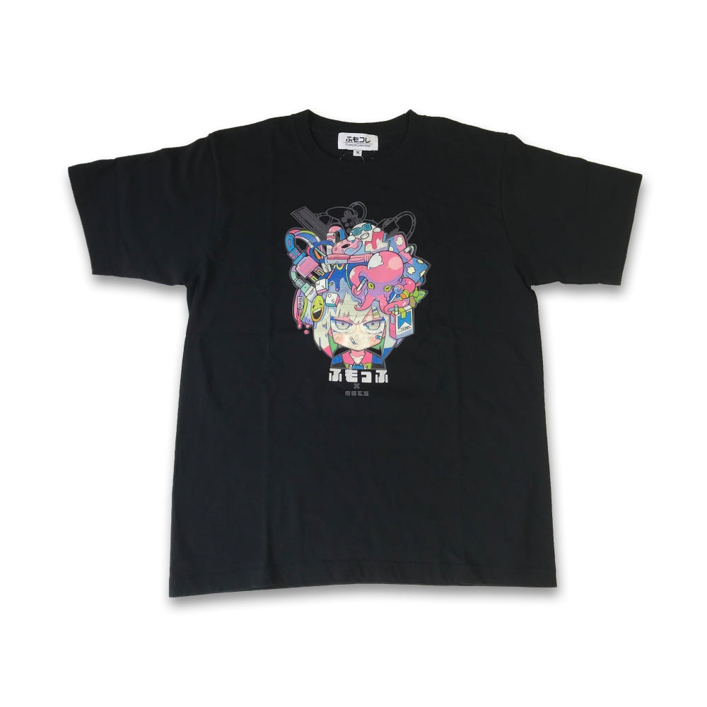 ふもコレ T-shirt 寺田てら Black