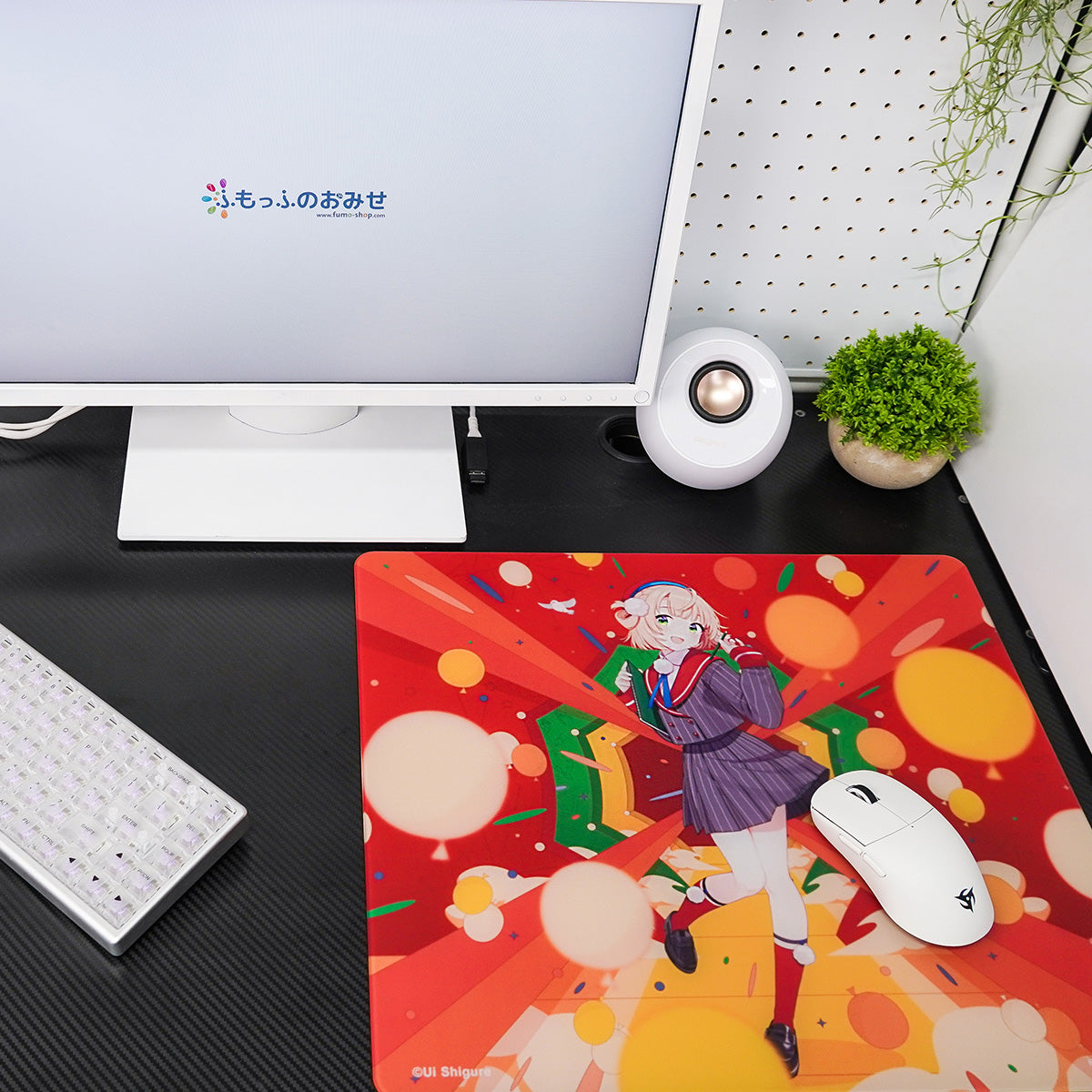 【予約品】ふもコレ × しぐれうい5周年記念 Dream Gamer Thunder Glass Mousepad