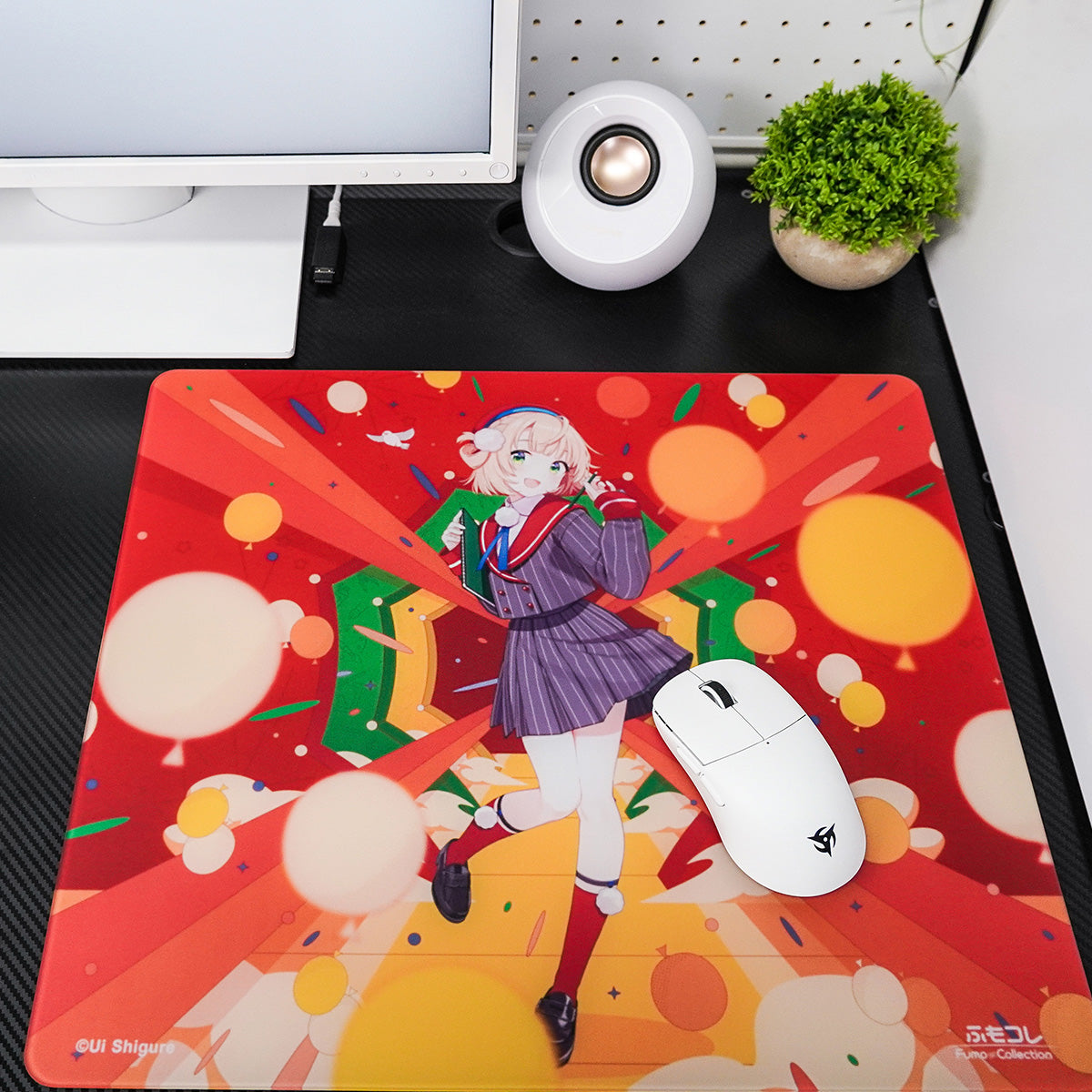 【予約品】ふもコレ × しぐれうい5周年記念 Dream Gamer Thunder Glass Mousepad