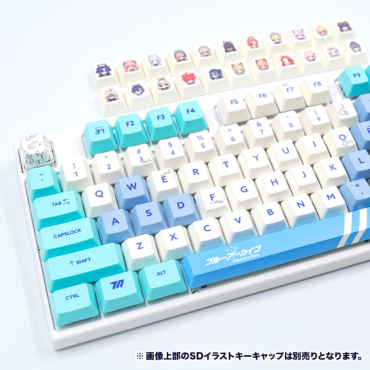 【在庫品】ふもコレ×ブルーアーカイブ キーボード ミレニアムサイエンススクール 英語配列