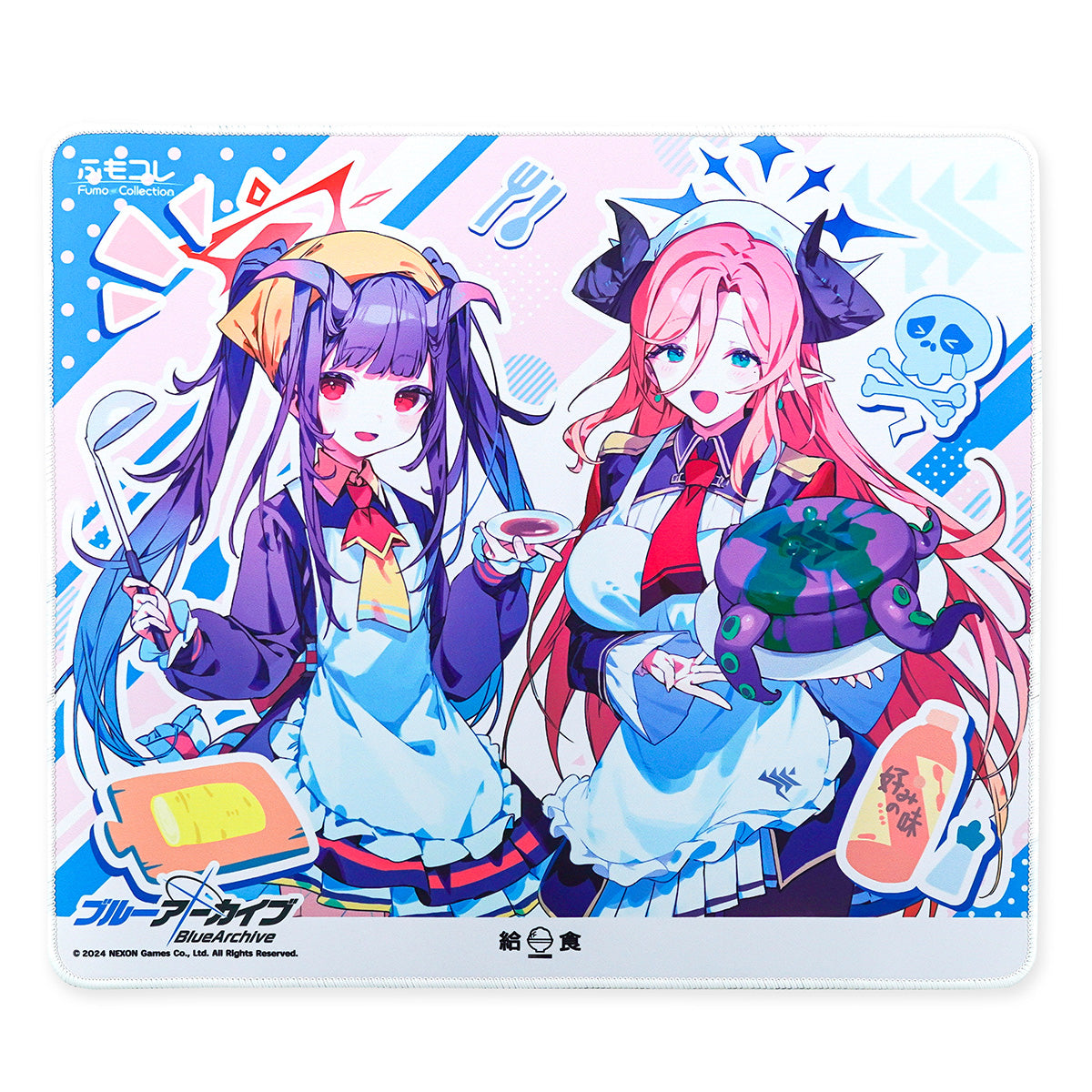 【在庫品】ふもコレ×ブルーアーカイブ ゲーミングマウスパッド 給食部 XL