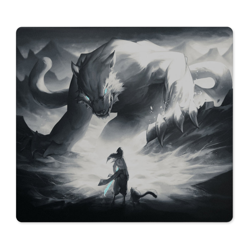 【2024年12月中旬～2025年1月下旬頃発送予定】Tekkusai The Beast Glass Mousepad 500x450mm